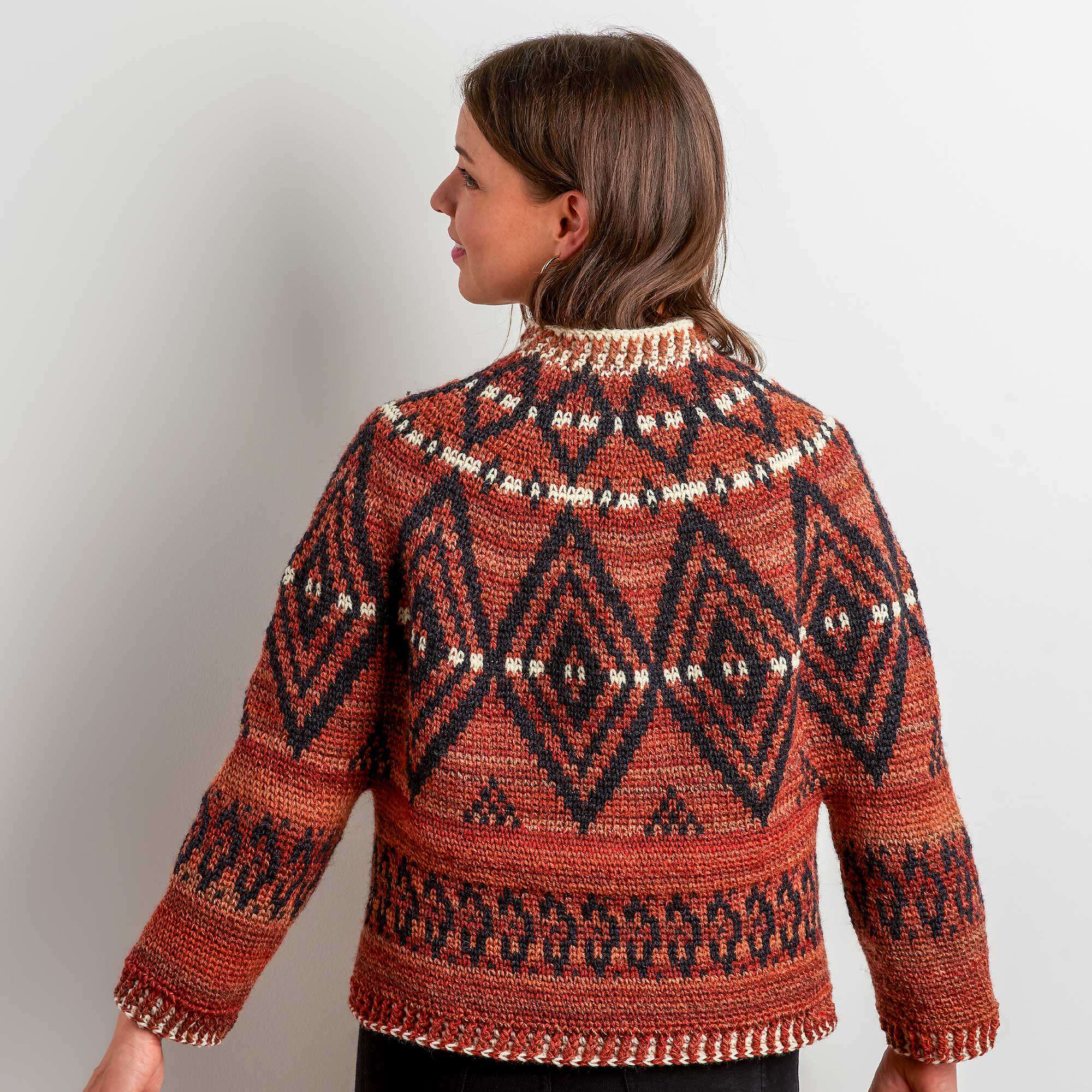Free Alcona Colourwork Crochet Sweater Pattern – Mary Maxim