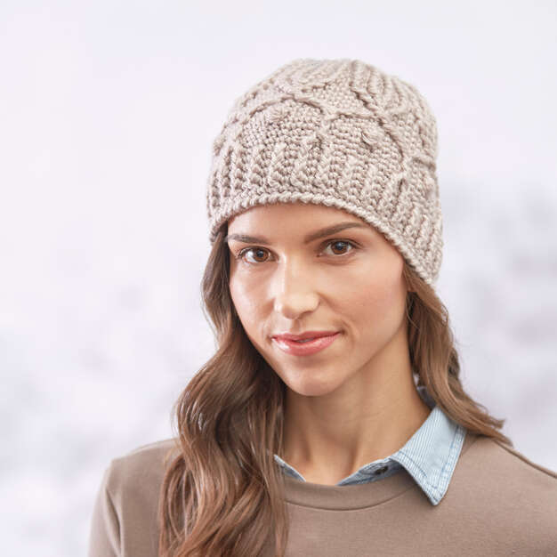 Free Winter Trellis Hat Pattern