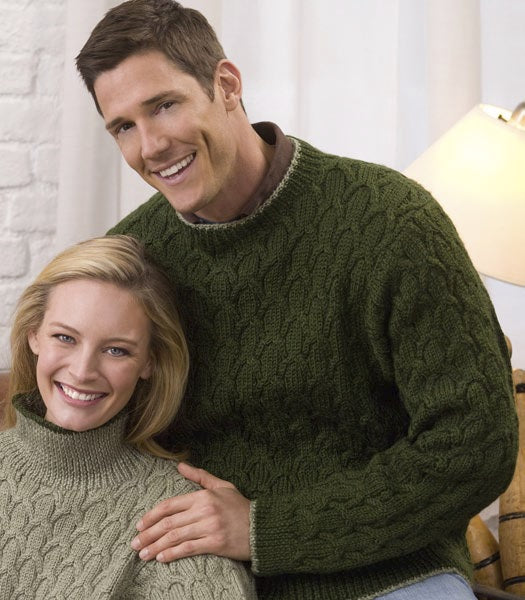 Free His Cabled Pullover Pattern