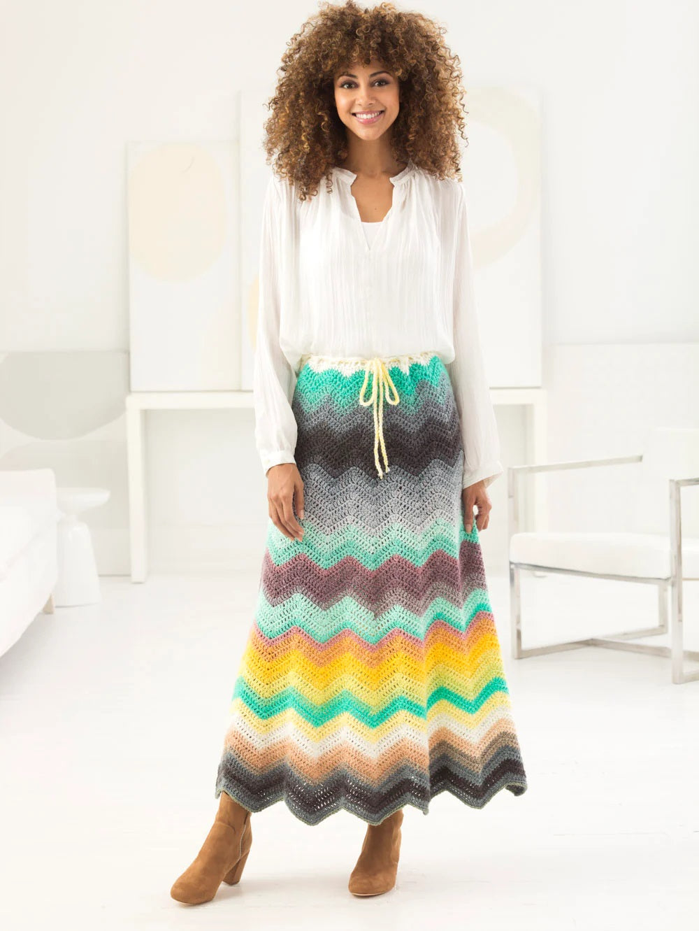 Mary logo cotton skirt andmary Mサイズ Mary logo cotton skirt andmary Mサイズ