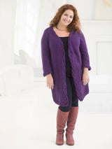 Free Curvy Girl Cabled Cardigan Pattern