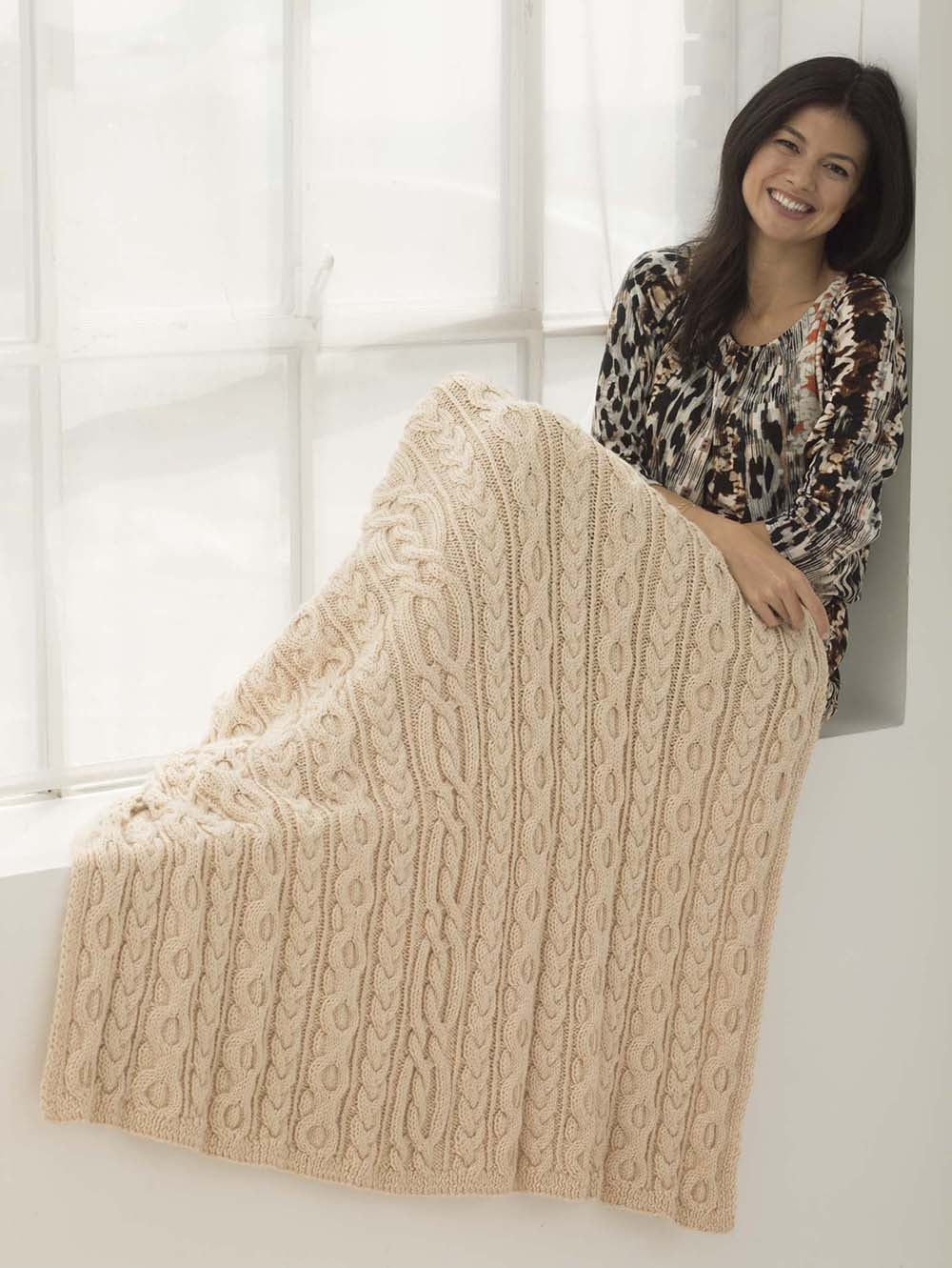 Free Dancing Cable Afghan Pattern