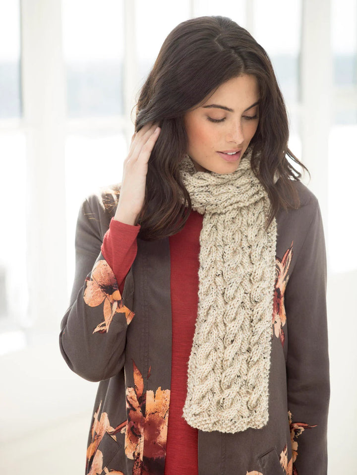 Free Reversible Cables Scarf Pattern