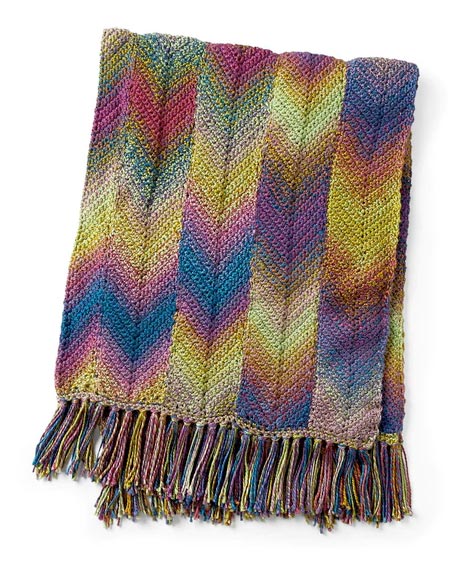 Free That's The Point Chevron Crochet Blanket Pattern