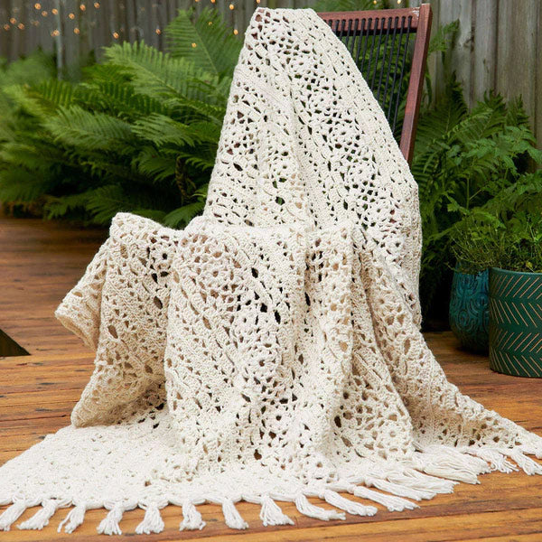 Free Red Heart Crochet Irish Accent Afghan Pattern – Mary Maxim for Free Printable Crochet Afghan Patterns