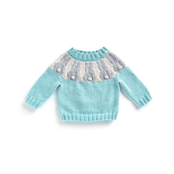 Free Bernat Bunny Yoke Knit Sweater Pattern