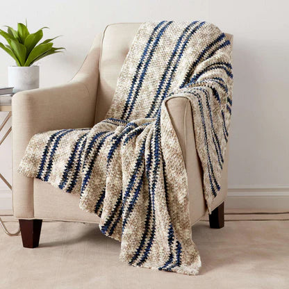 Free Bernat Moss Stitch Stripes Blanket Pattern – Mary Maxim