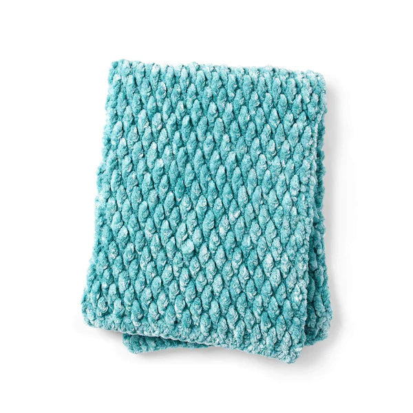 Free Bernat Seriously Snuggly Crochet Blanket Pattern