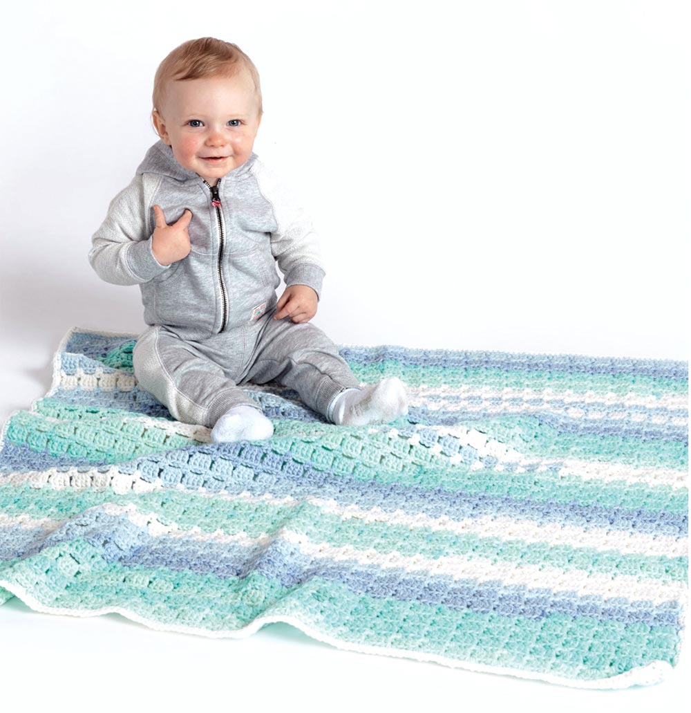 Free Tiles for Miles Crochet Baby Blanket Pattern