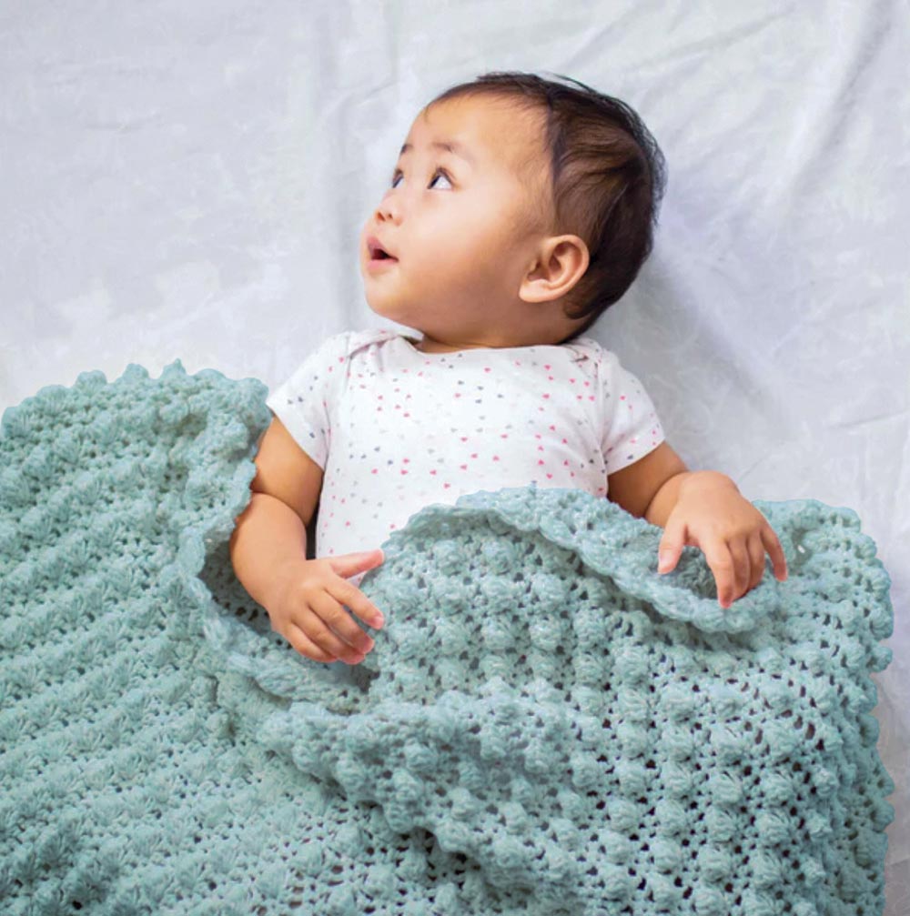 Free Bubble Up Crochet Blanket Pattern