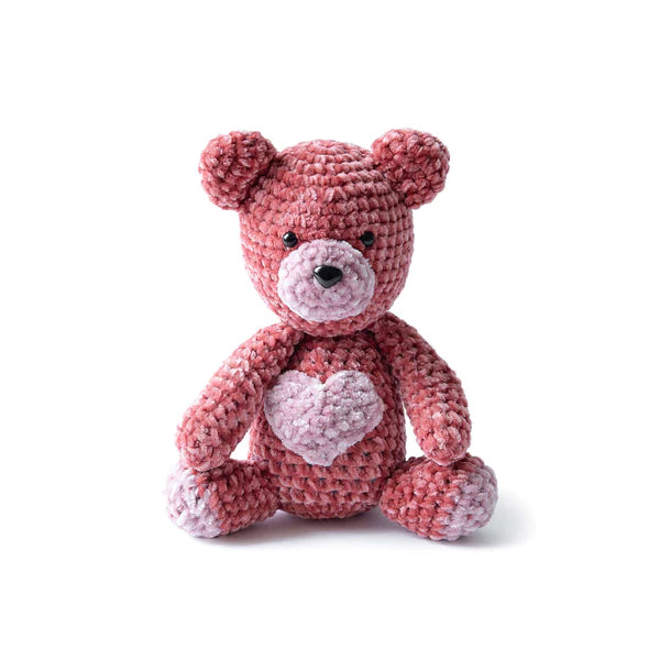 Free Bernat Velvet Valentine Crochet Bear Pattern