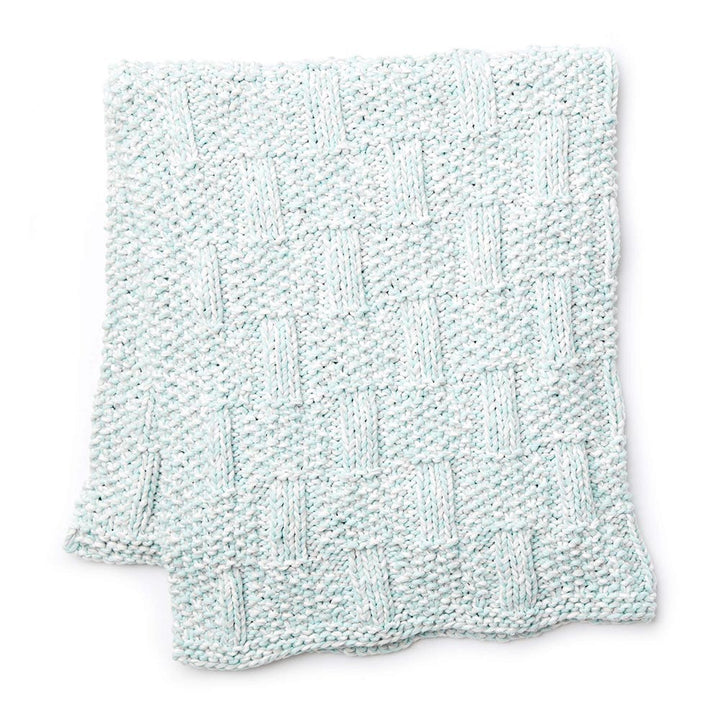 Free Box Stitch Knit Baby Blanket Pattern