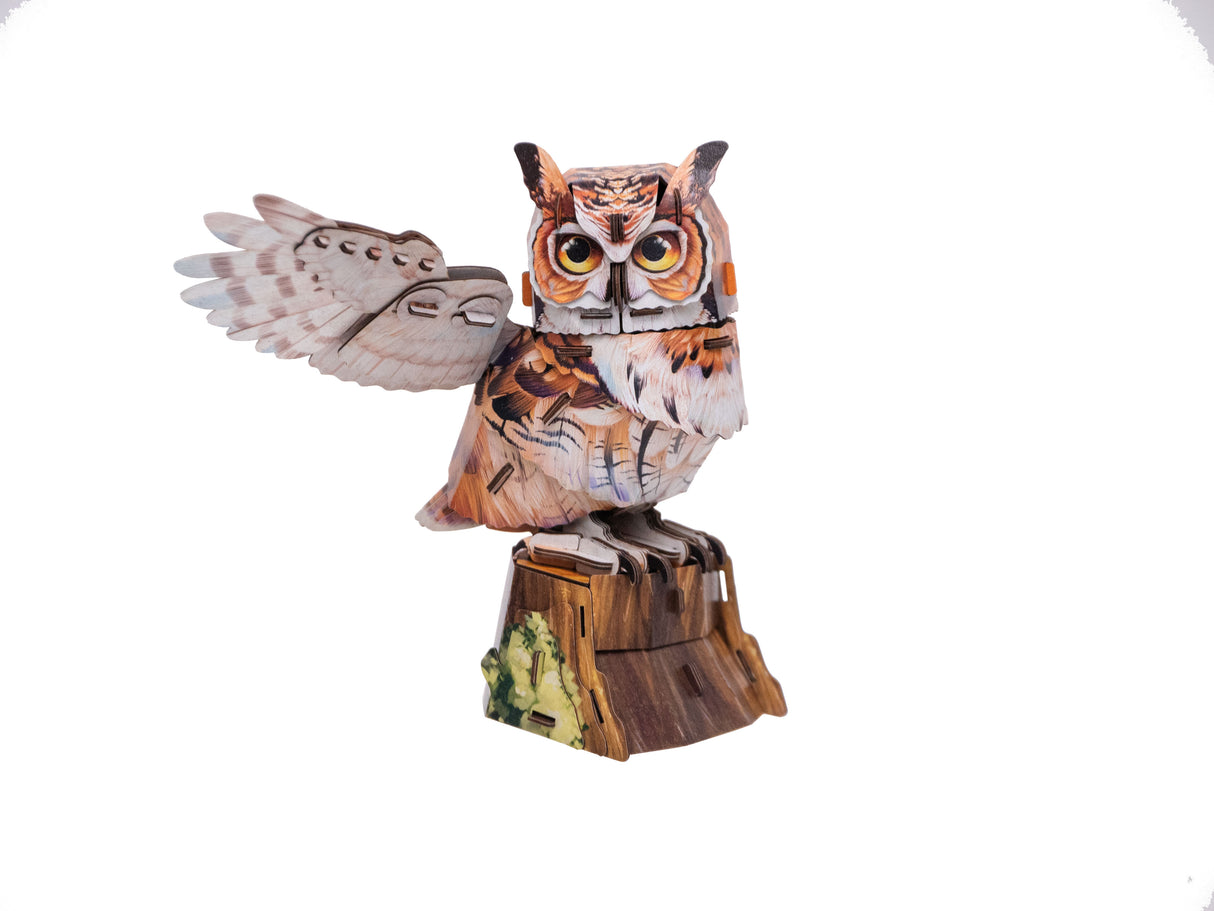 Great Horned Owl 3D Bird Puzzle