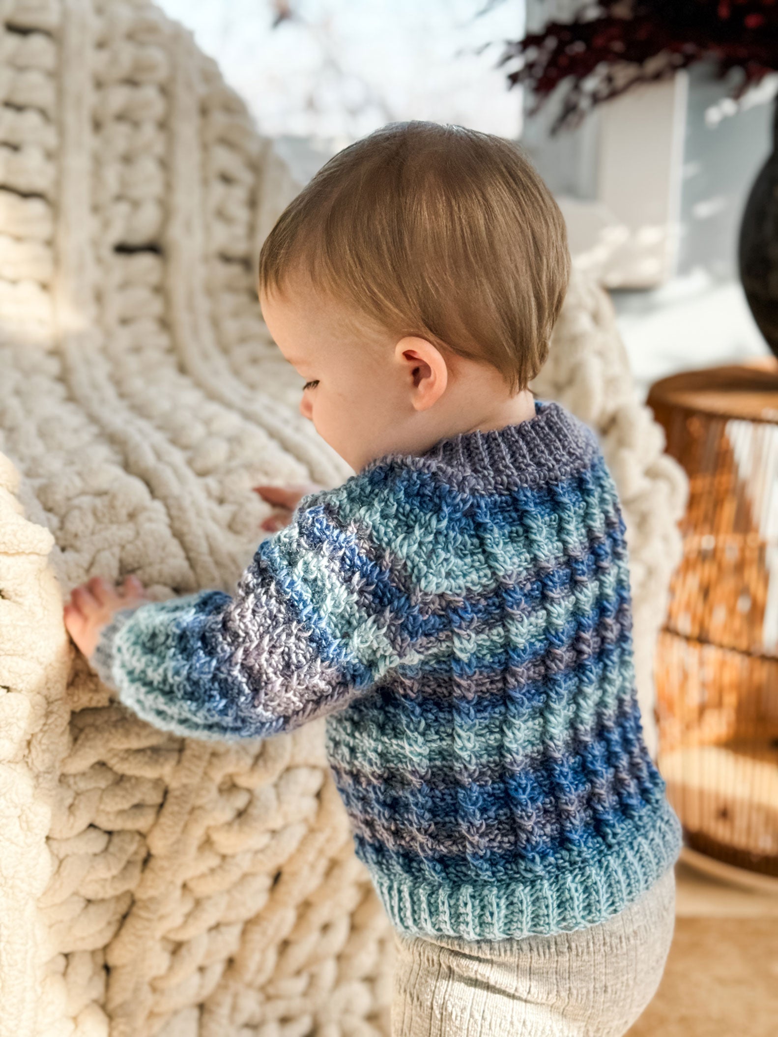 【極希少】05aw stone  pullover knit Fifty Below Pullover Crochet pattern by Janine Myska | LoveCrafts