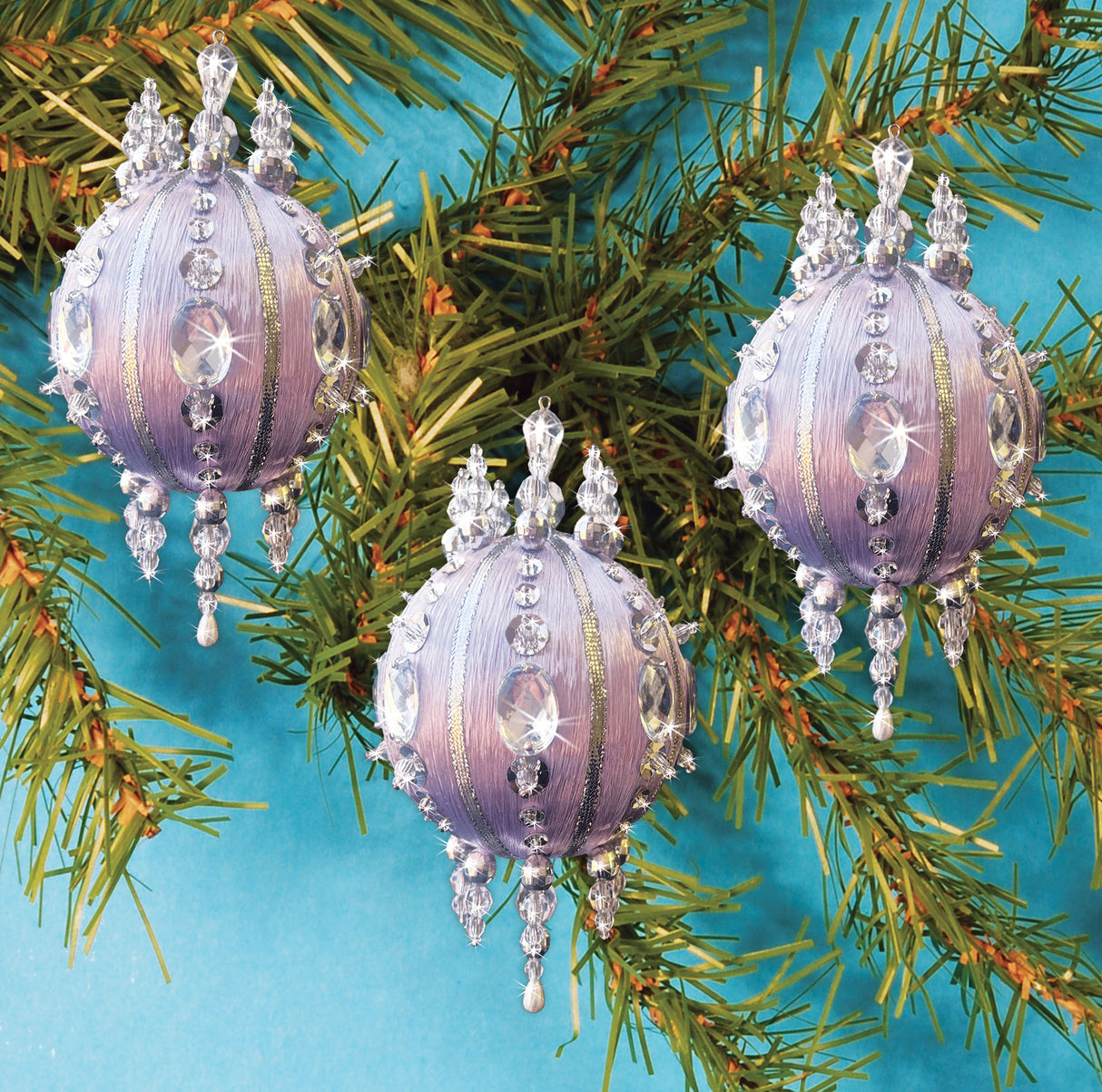 Light Purple Beaded Ornament Kit