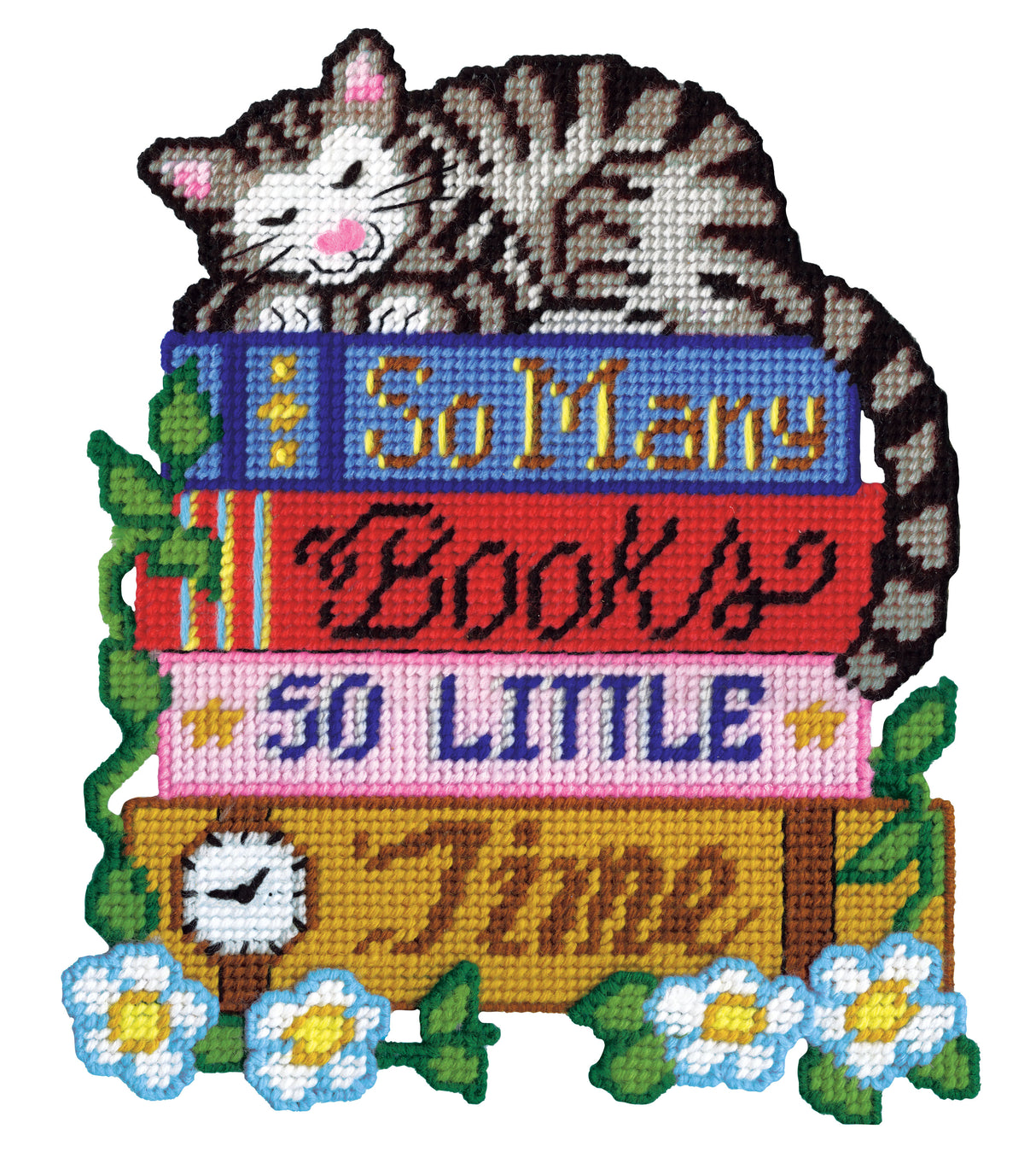 So Many Books Plastic Canvas Wall Hanging Kit