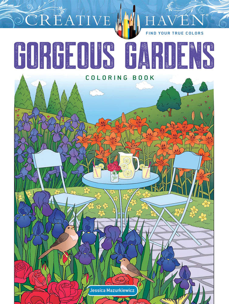 Gorgeous Gardens Coloring Book