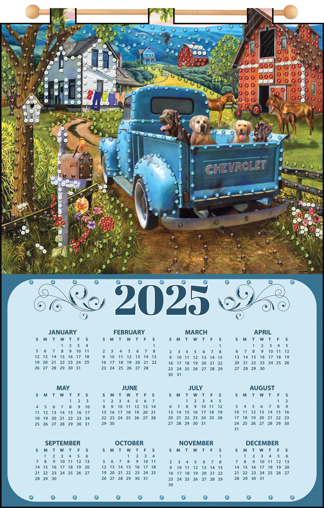 Joy Ride 2025 Felt Sequin Calendar