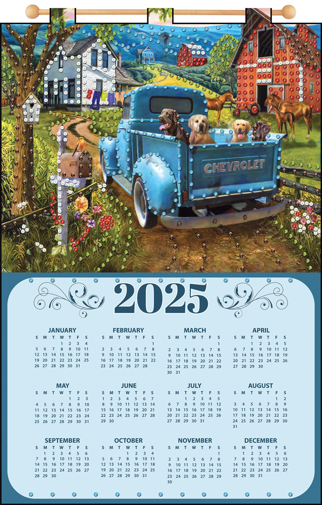 Joy Ride 2025 Felt Sequin Calendar Mary Maxim