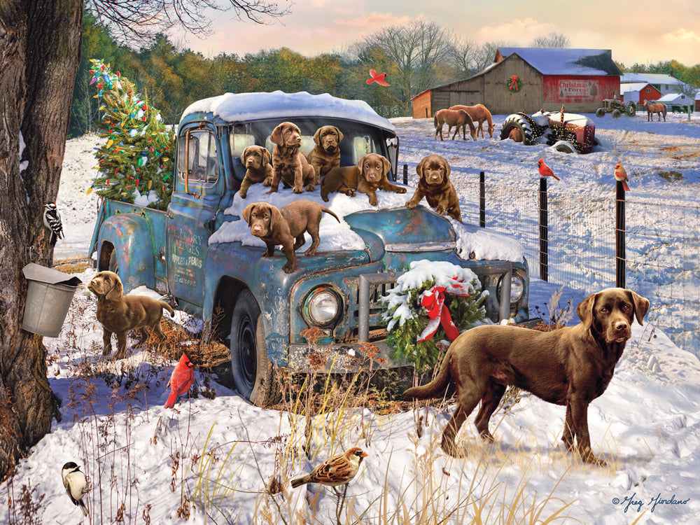 Christmas Puppies Jigsaw Puzzle