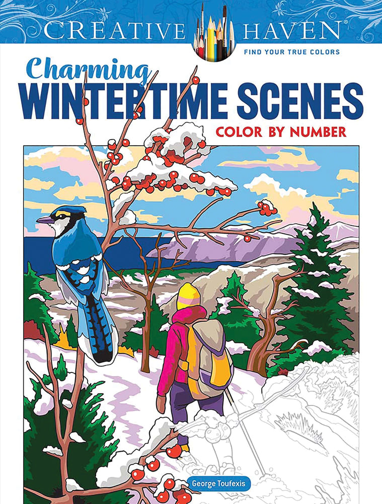Wintertime Scenes Coloring Book
