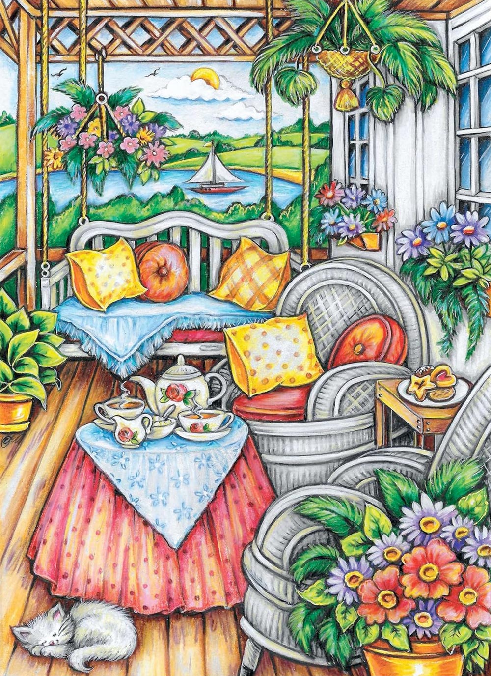 Afternoon Tea Coloring Book