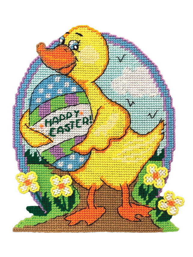 Easter Duck Wall Hanging Plastic Canvas Kit