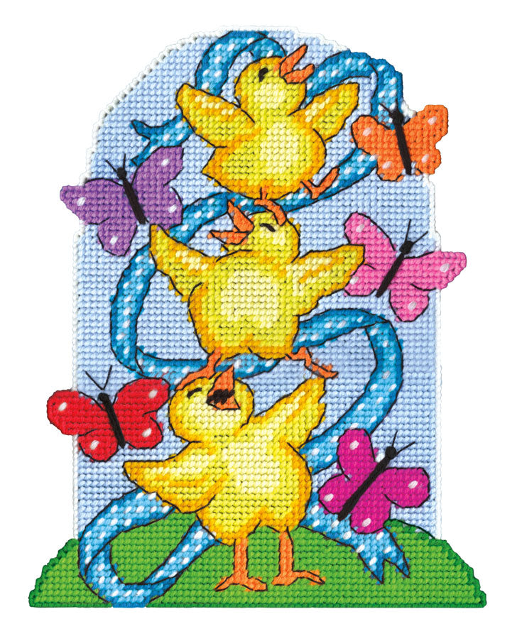 Chicken Stack Wall Hanging Plastic Canvas Kit