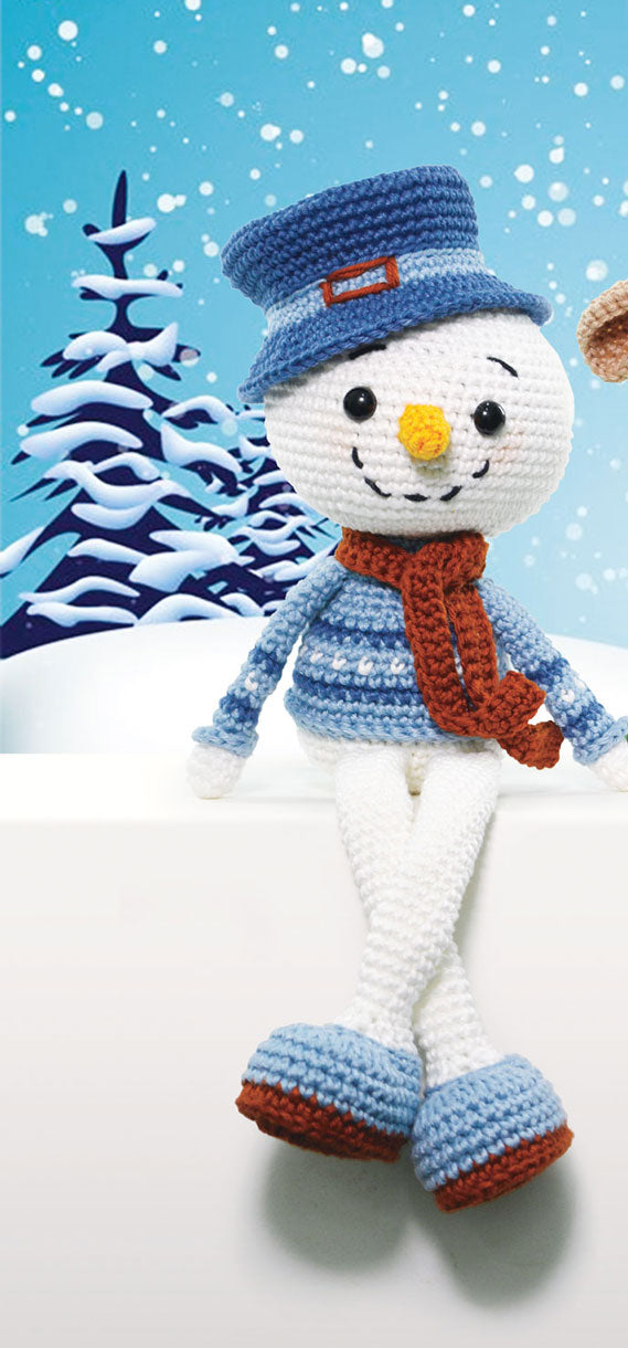 Kit de crochet de Noël, bonhomme de neige, tapis avec motif imprimé, crochet à l'aiguille pour enfants/adultes, 52 x 38 cm Kit de crochet de Noël, bonhomme de neige, tapis avec motif imprimé, crochet à l'aiguille pour enfants/adultes, 52 x 38 cm