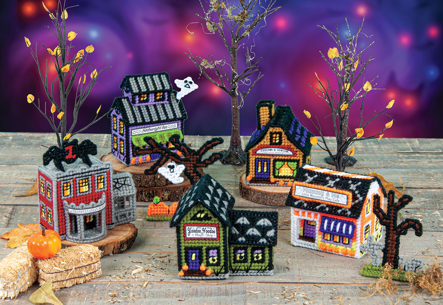 Spooky Village Plastic Canvas Kit – Mary Maxim