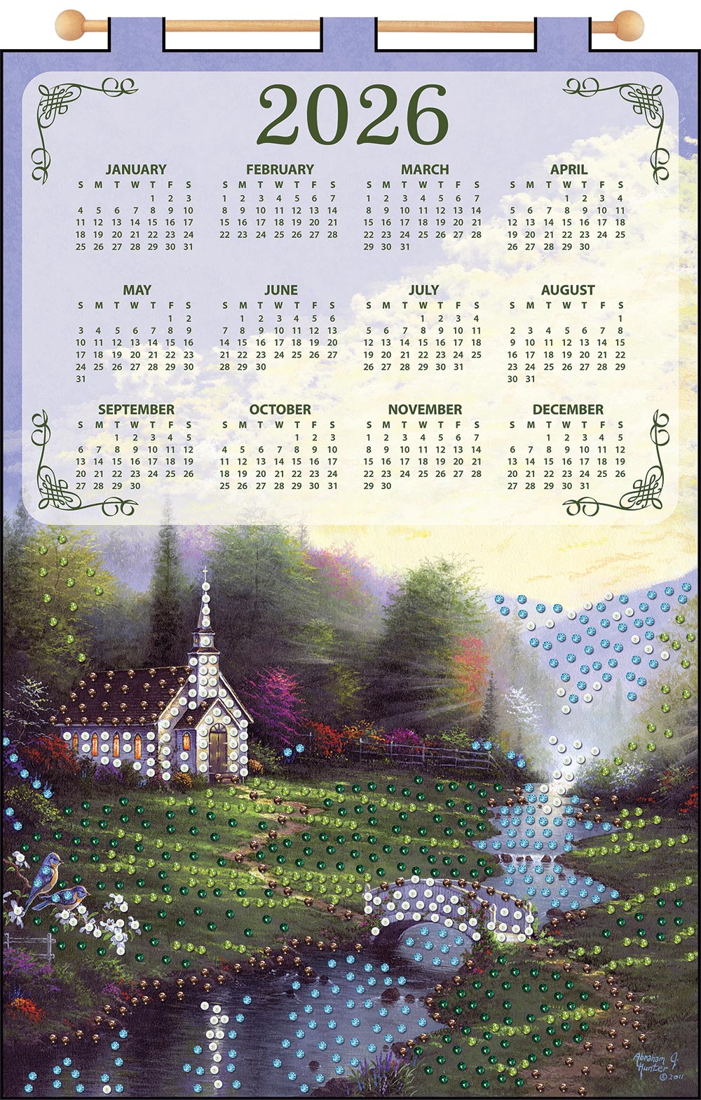 Church 2026 Felt Sequin Calendar – Mary Maxim