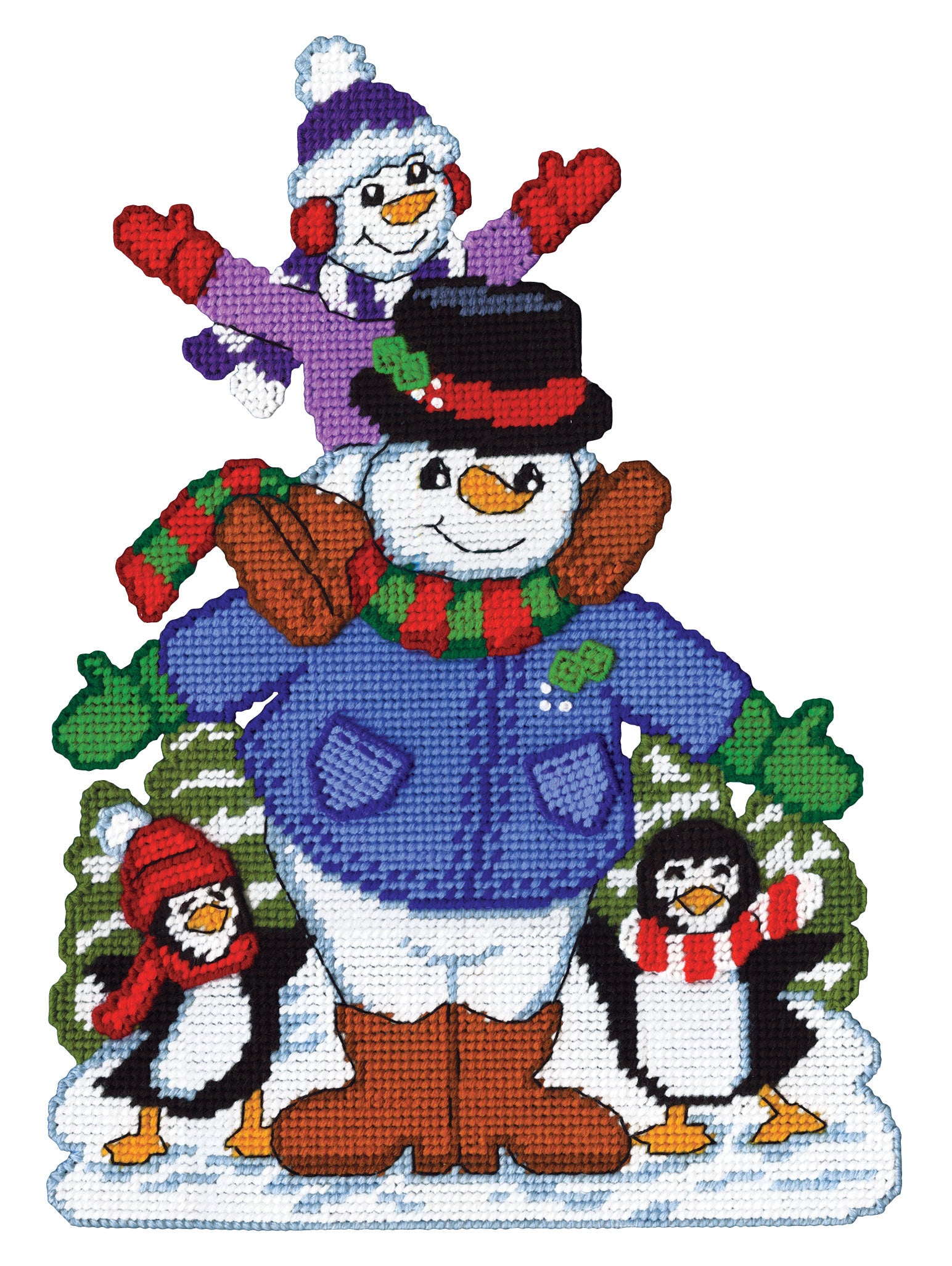 Snow Day Plastic Canvas Wall Hanging – Mary Maxim