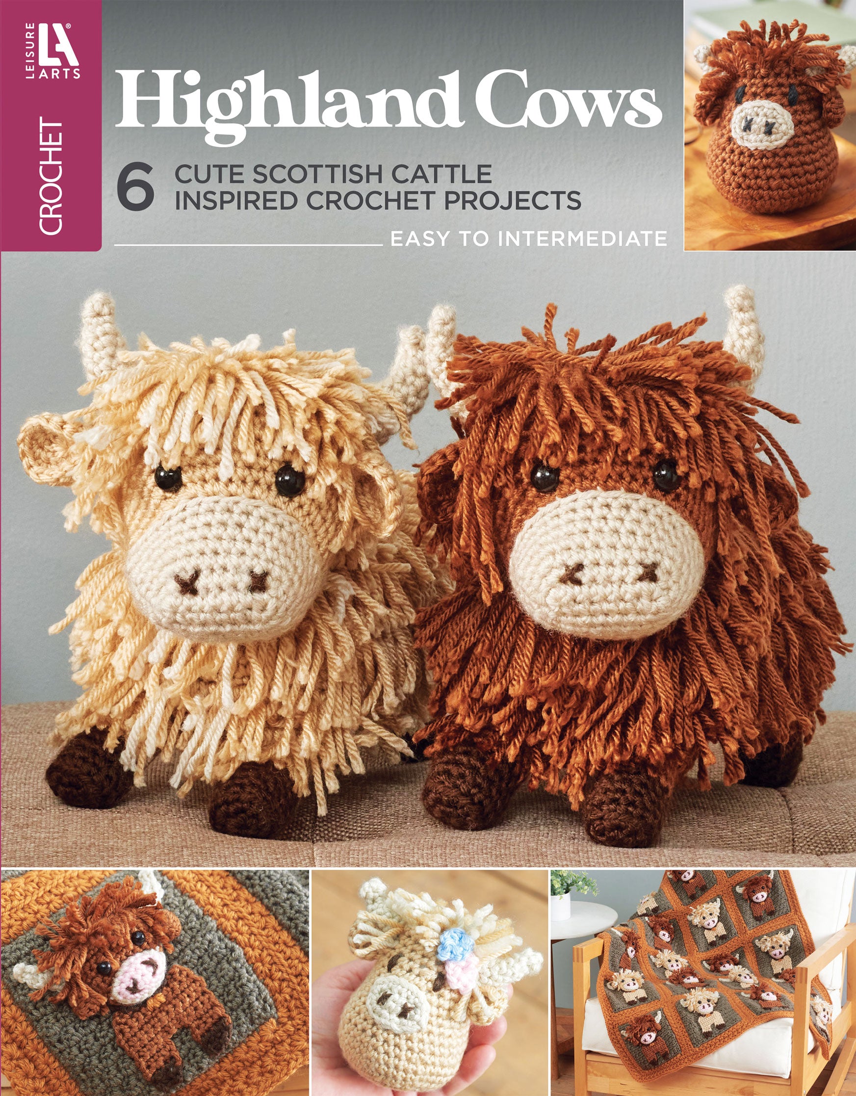 Highland Cows Crochet Book – Mary Maxim
