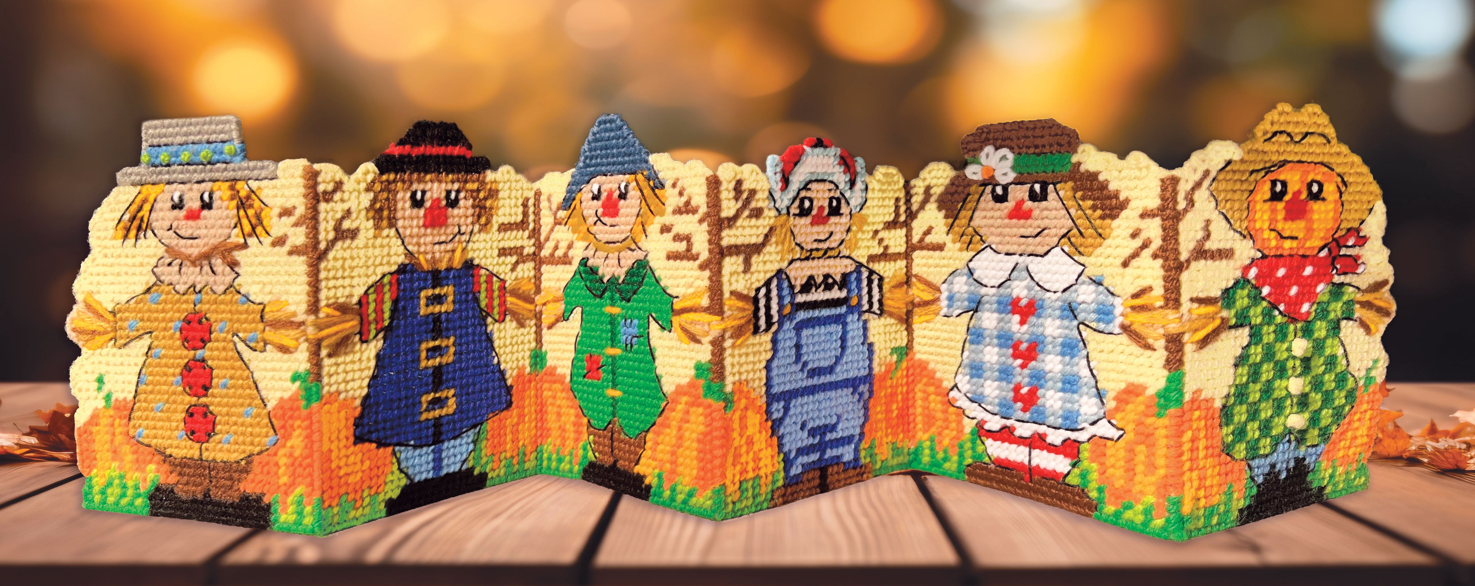 Scarecrow Friends Plastic Canvas Kit – Mary Maxim