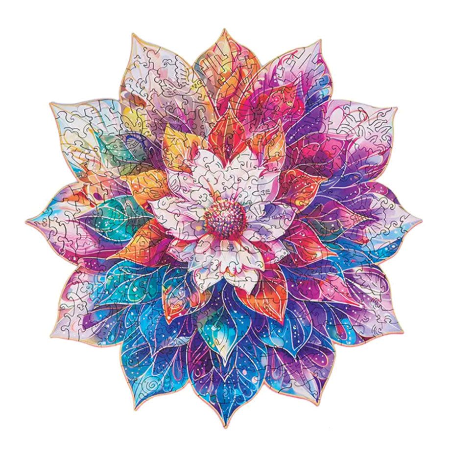 1000 Teile Mandala Blume Puzzle – Schweres Kunst-Puzzle Für Erwachsene, 60,7 X 60,7 Cm