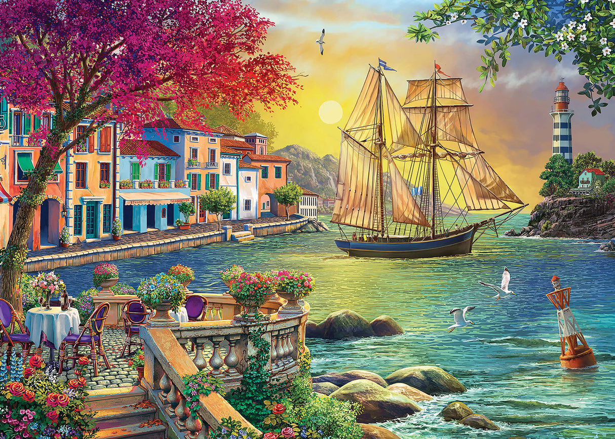 Oceanside Sunset Jigsaw Puzzle