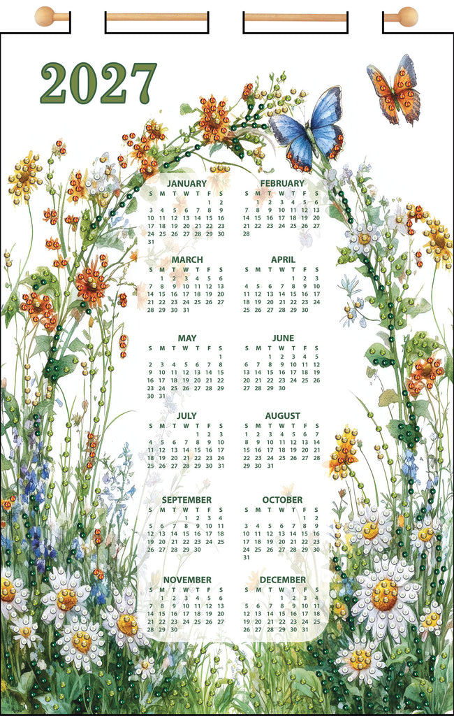 Wildflowers 2027 Felt Sequin Calendar