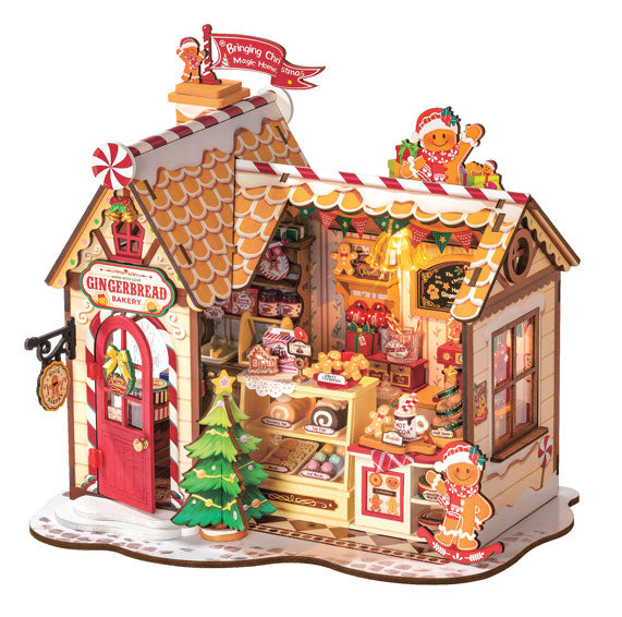 Gingerbread House Wood Model Kit