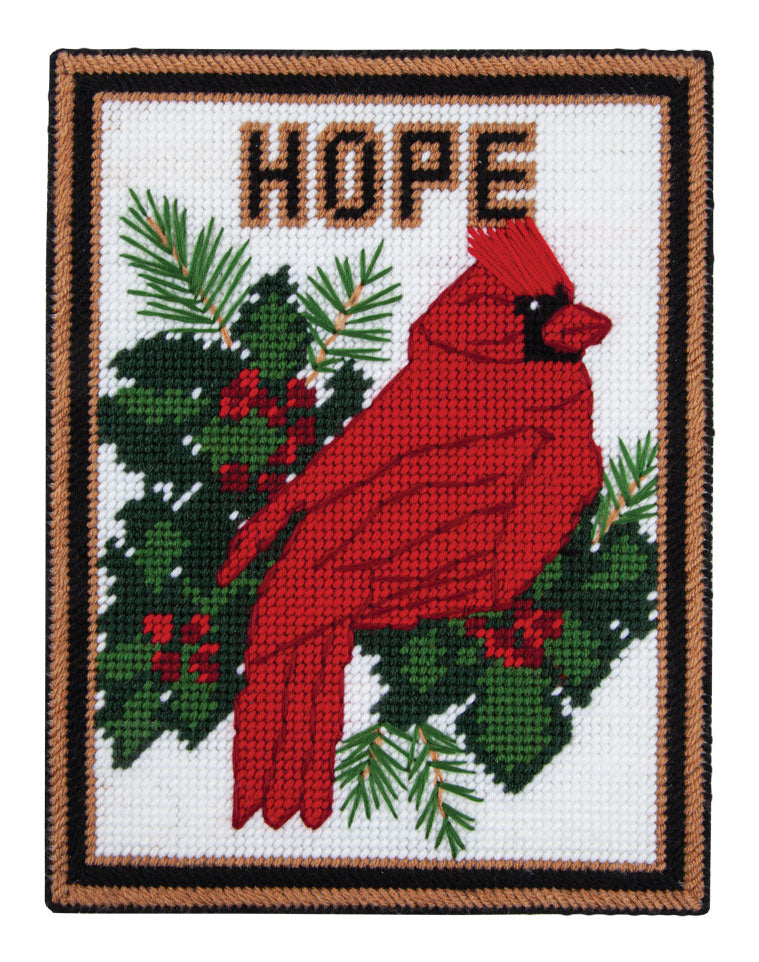 Cardinal of Hope Plastic Canvas Wall Hanging – Mary Maxim
