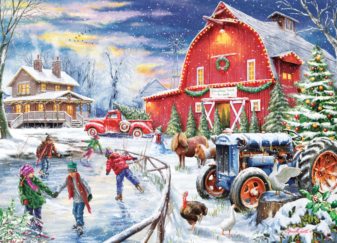 Barnyard Christmas Jigsaw Puzzle – Mary Maxim