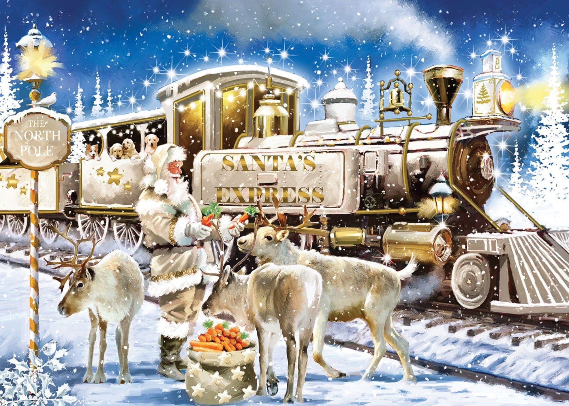 The Gilded Train Jigsaw Puzzle – Mary Maxim