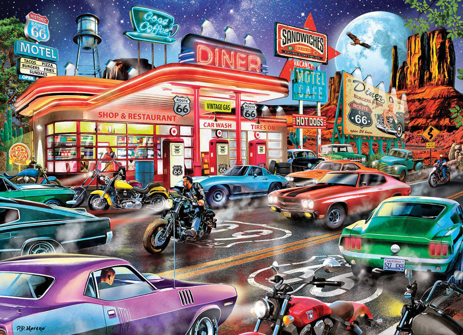 Route 66 Diner Jigsaw Puzzle – Mary Maxim