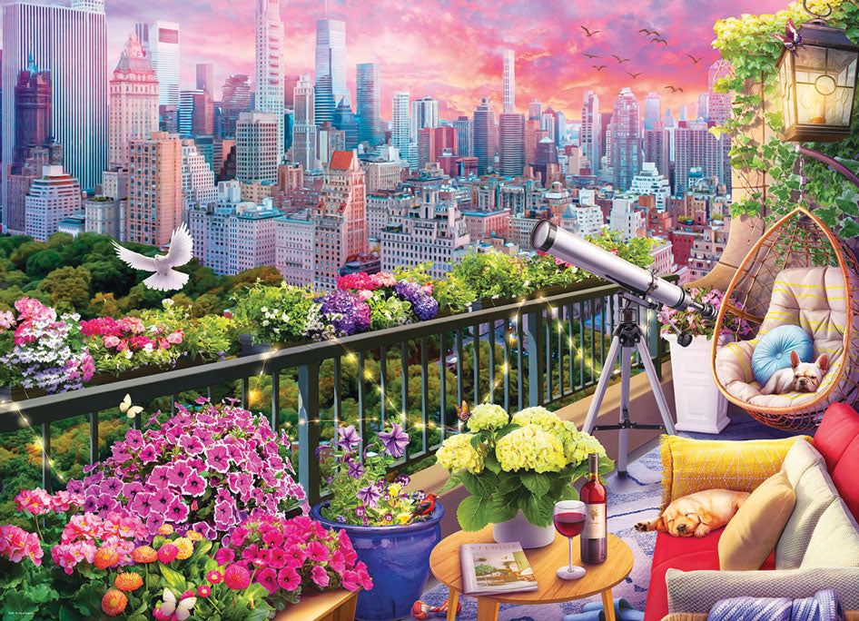 NY Rooftop Garden Jigsaw Puzzle