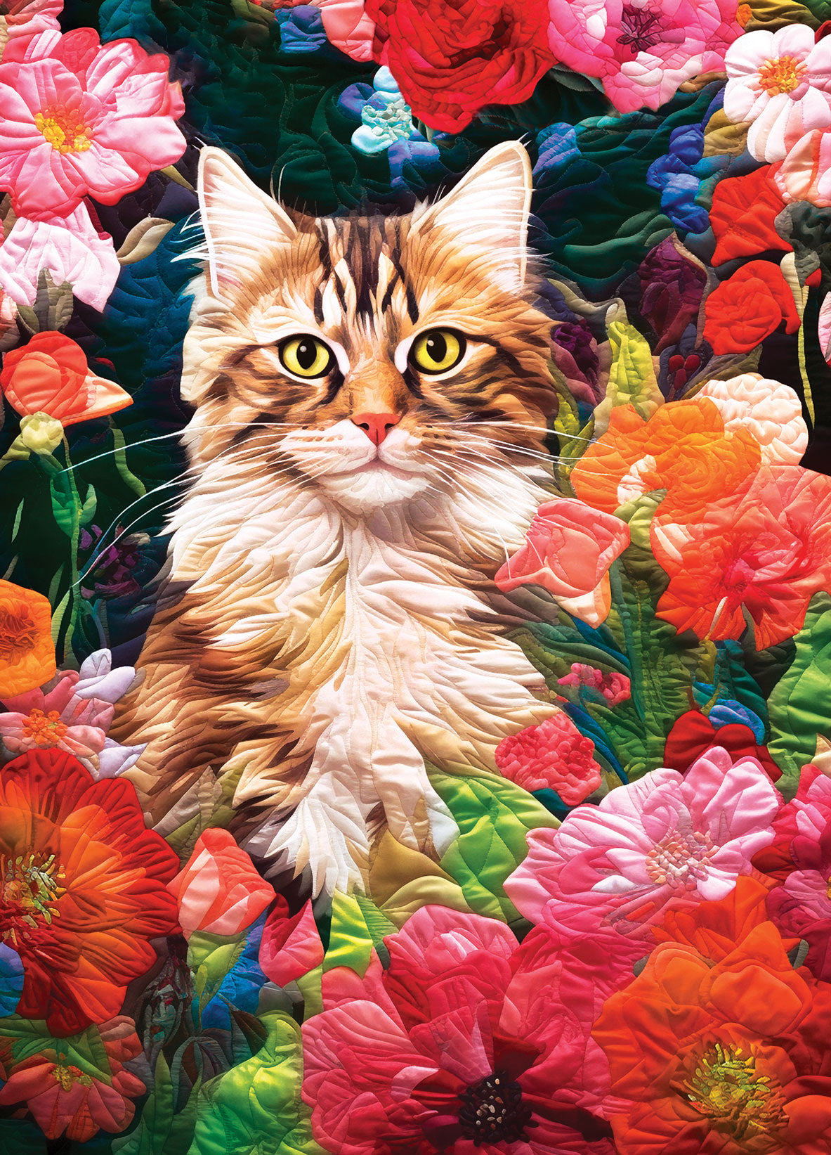 Flower Garden Hiding Jigsaw Puzzle