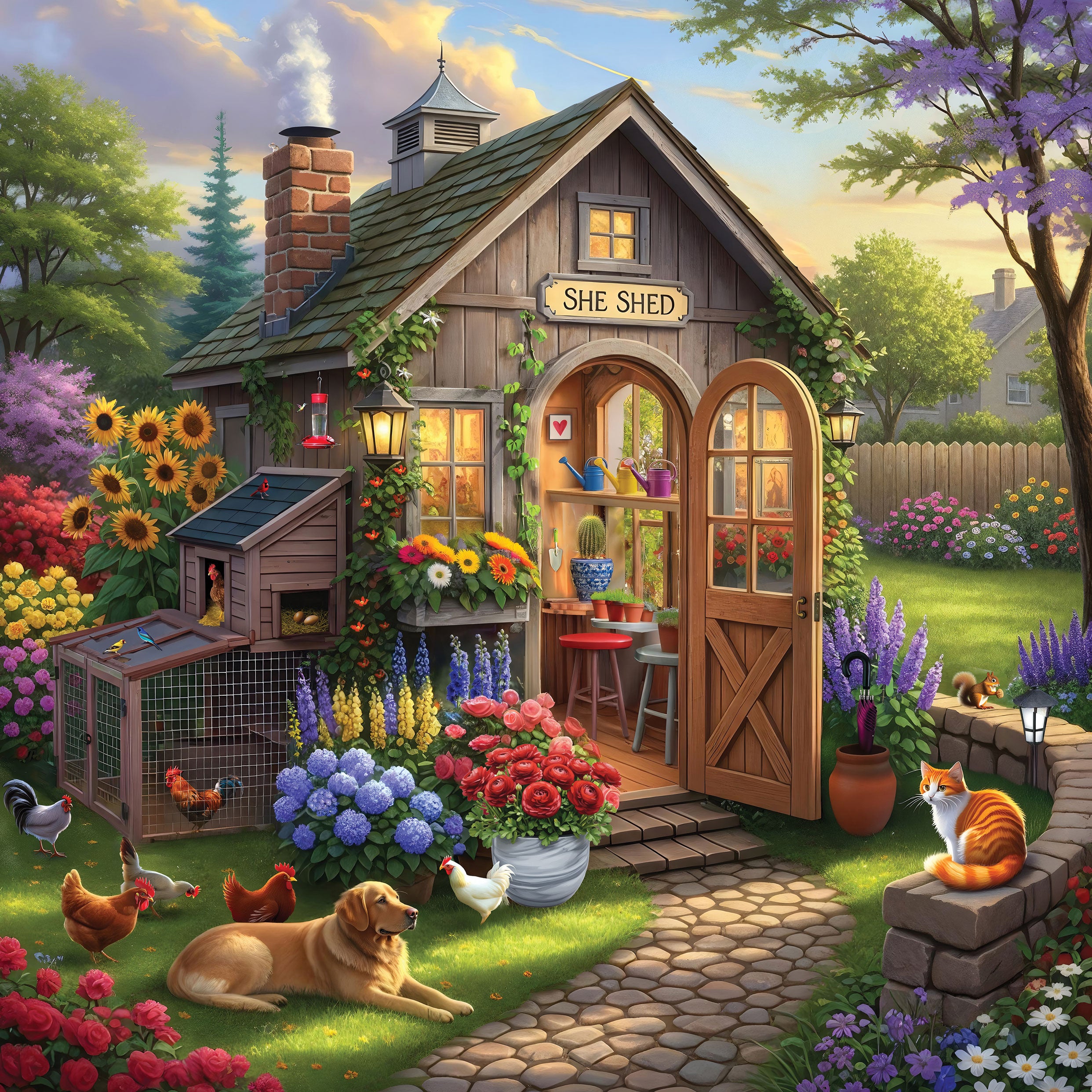 The Garden Shed Jigsaw Puzzle – Mary Maxim