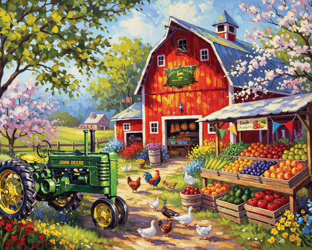 John Deere "Spring Farmer's Market" Jigsaw Puzzle