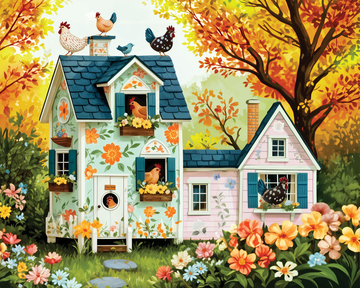 Rompecabezas del escondite del gallinero