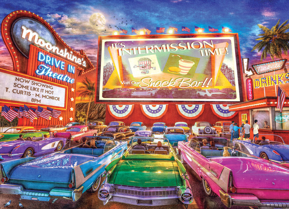 Vintage Drive-In Jigsaw Puzzle – Mary Maxim