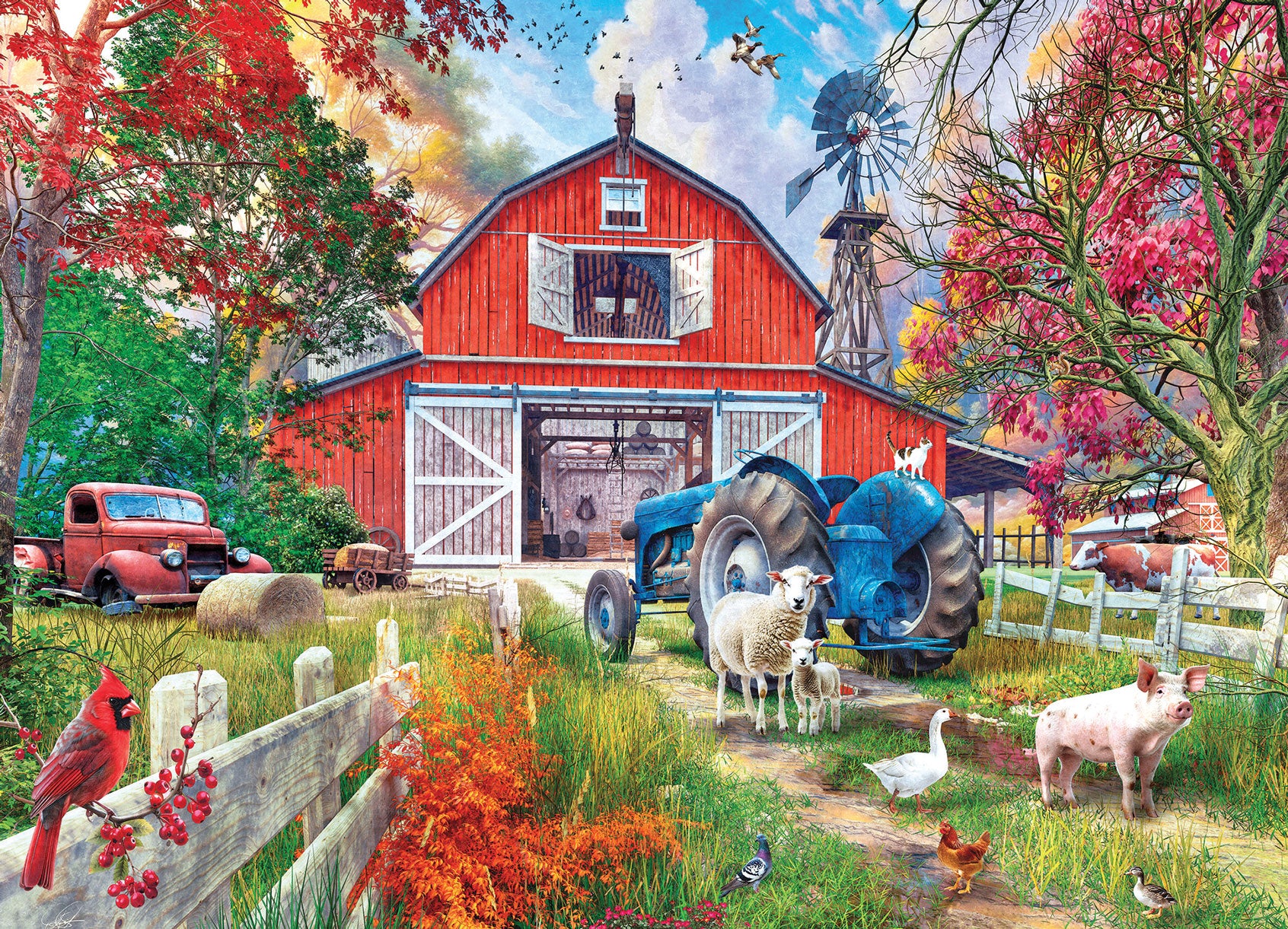 Big Country Barn Jigsaw Puzzle – Mary Maxim
