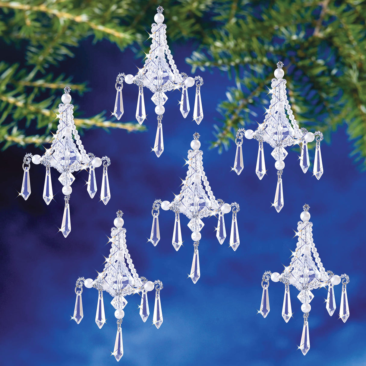 Teardrop Chandelier Beaded Ornament Kit